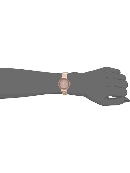 Anne Klein Women\'s Rose Gold Pink Analog Genuine Diamond Dial Bracelet Watch main image 4